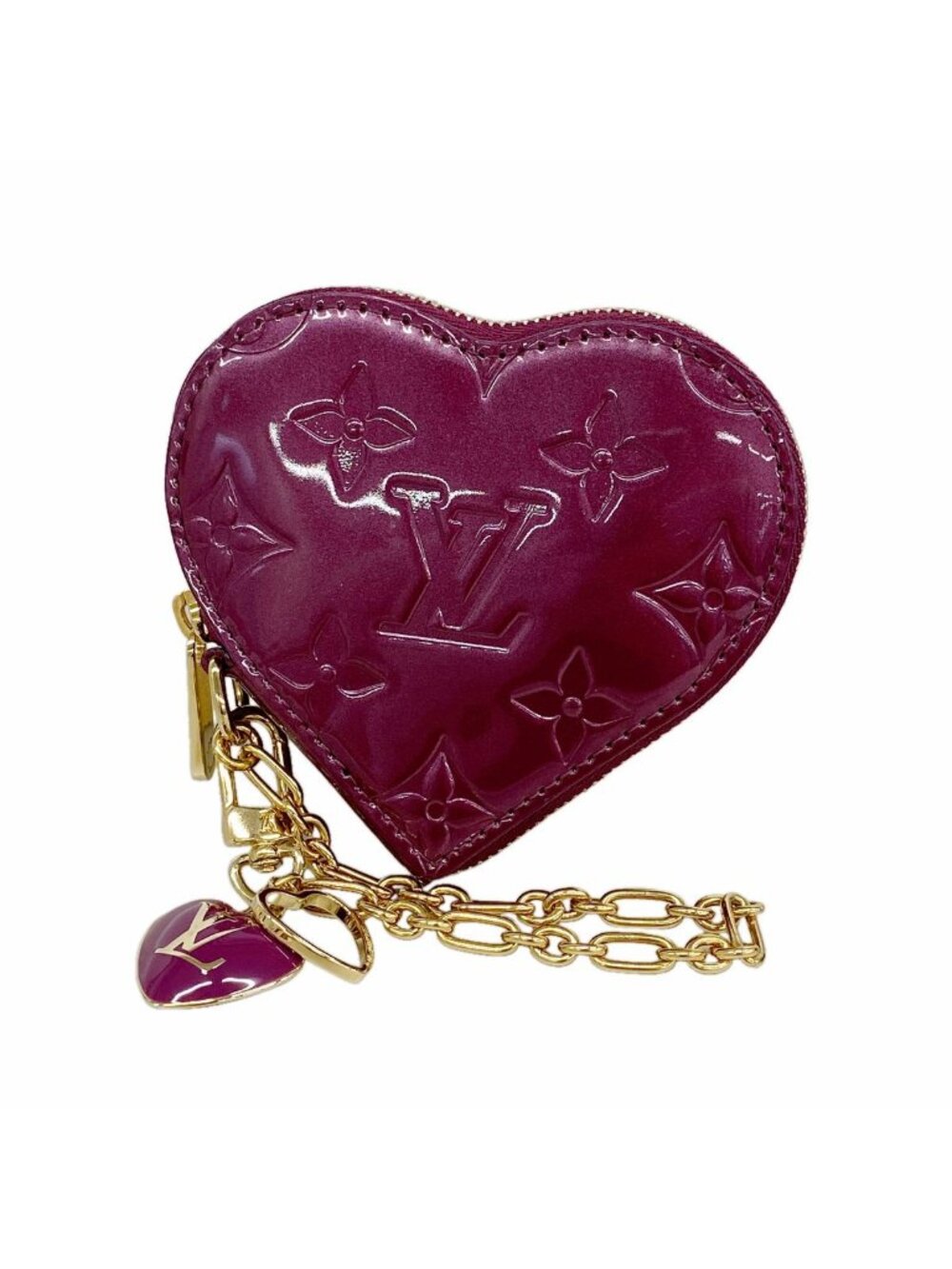 Louis Vuitton Coin Purse Vernis Porte Monnaie Coeur Violette